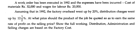 The following figures have been obtained from the cost records of a Radio Manufacturing Company for...-2