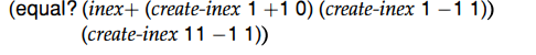 Develop the function inex+, which adds inex representations that have the same exponent. The...