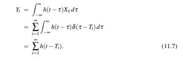 Find the mean and characteristic function of the shot-noise random variable Y t in equation (11.7)....