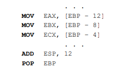 Determine the result of each instruction for the following program segment:-2