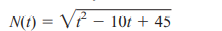 DEPRECIATION The value V (in thousands of dollars) of an industrial machine is modeled by where N is...-2