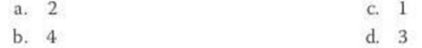 Suppose an array contains the following elements: {1, 2, 3, 4}. What’s the value of the element at...