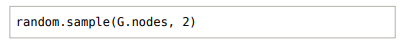 To save time, let’s try a sampling approach. You can obtain a random pair of nodes with Since this...