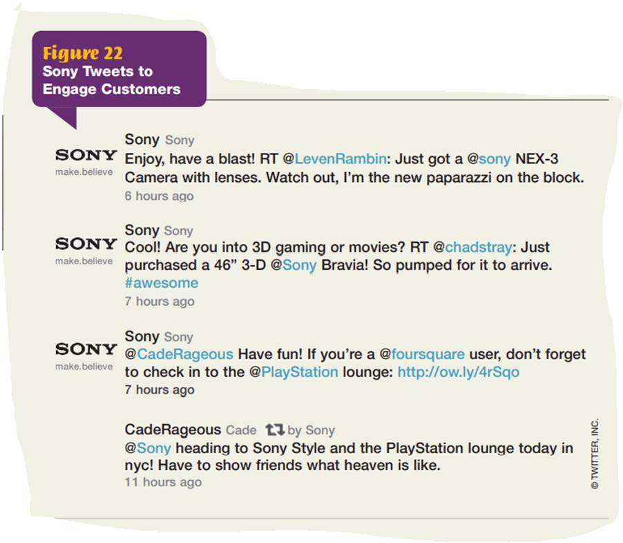 Analyze how Sony uses Twitter to engage customers. As a company interested in engaging customers...-1