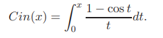 Consider the so-called cosine integral (a) Find the degree 2n Taylor polynomial with remainder R(x)...