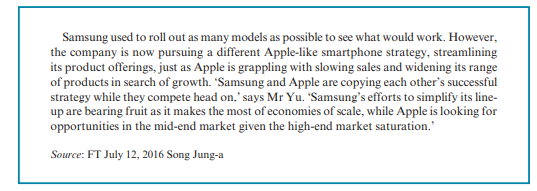 With reference to Case Study 2.1, suggest possible economies of scale that have enhanced Samsung’s...-2