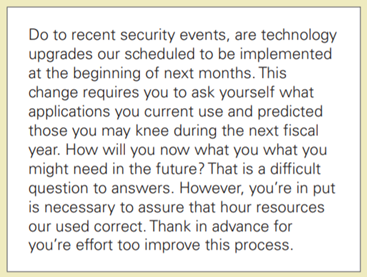 Evaluating for correctness increases your credibility— checking systematically for errors Type the...