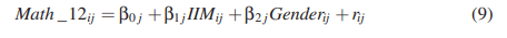 Because there still remains a substantial amount of variability in Math_12 within classrooms, and...-1