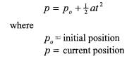 Extend the plotting program of Exercise 1 above. Consider the position equation for a body moving...-1