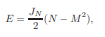 (a) Show that the energy of a system for which every spin interacts with every other spin is given...-1