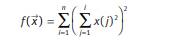 Optimize the Schwefel function given by where all n-component x(i) of the vector belong to the...