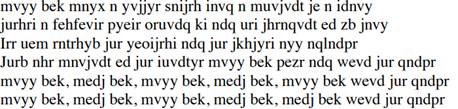 Break the following monoalphabetic substitution cipher. The plaintext, consisting of letters only,...