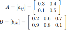 . Two fuzzy relations A and B are given below (expressed in the matrix form). Determine the...