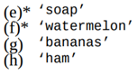 Consider the following alphabetized grocery list: Show a sequence of calls to list methods that...-3