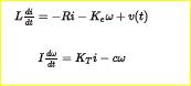 The equations for an armature-controlled dc motor are the following. The motorâ€™s current is i and...-1