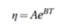 The kinematic viscosity ?, mm2 /s, as function of temperature T, ° C, of a motor oil was roughly...