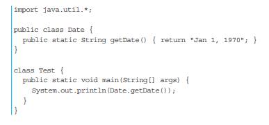 When you import a whole package instead of just one class or interface, you are adding all the class...