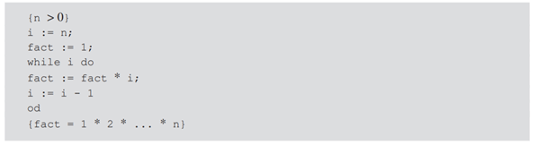 Prove the correctness of the following program: Write a program in the sample language that computes...