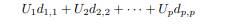 We already saw that we can rewrite UD as with Uj the j-th column of U. This implies that we can...-1