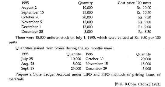 A manufacturing concern purchases from time-to-time large quantities of a commodity used in the...