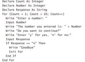 If NumberX= 3 and NumberY = 4.7 determine whether each of the following statements is true or false:...