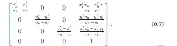 Multiply the viewport and orthographic projection matrices, and show that the result can also be...