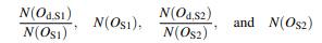 If are given, compute N(O w ,S 1 ) and N(O w ,S 2 ) in terms of them.