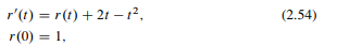 Consider the initial value problem for t ranging from (a) Verify that the analytical solution of...-1