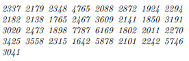 The 1989 total charges (in dollars) for 33 female patients, age 30-49, admitted for circulatory...