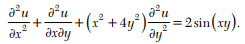 Determine whether the following equation is elliptic or hyperbolic? Classify the equation In which...-3