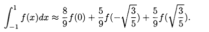 A numeric quadrature has the form: where Xi are called quadrature points and Wi are called weights....-2