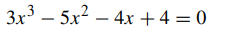 The equation has a solution near x = 0.7. (See Exercise 1 in Sect. 5.2.) Carry out the first four...