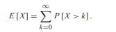 Prove that if X is a nonnegative integer-valued random variable, then