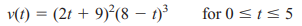 An object moves along a straight line with velocity a. Find the acceleration a(t) of the object at...-1