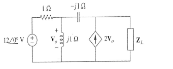 ind the value of ZL, that will absorb the maximum power and the value of the maximum power.