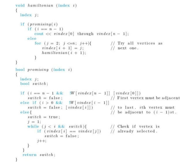 Modify the Backtracking algorithm for the Hamiltonian Circuits problem (Algorithm 5.6) so that it...-2