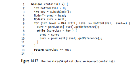 (Hard) Modify the LazySkipList so that the list at each level is bidirectional, and allows threads...