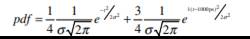 Describe the PDF of the zero crossings of an ideal receiver operating at a data rate of 1 Gbps when...