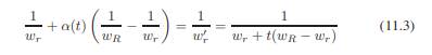 Verify that Equation (11.3) is a valid equality using brute-force algebra.