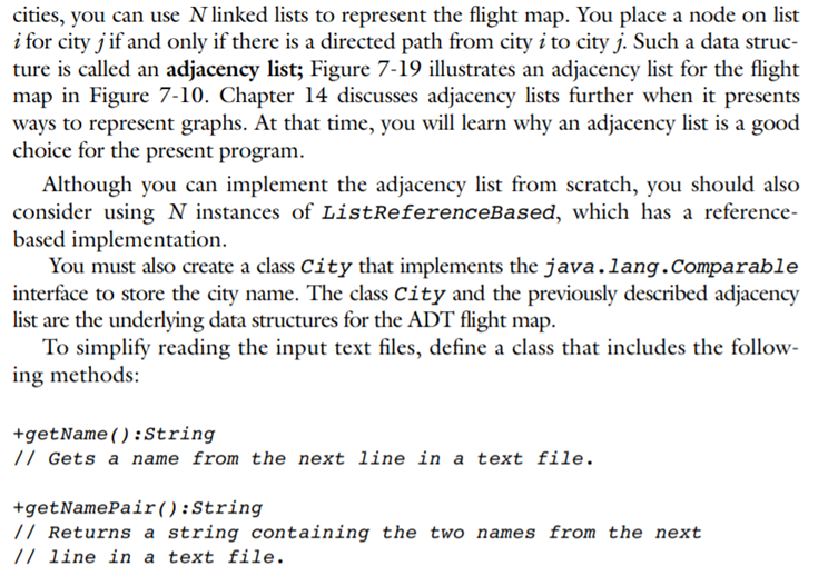 Complete the solution to the HPAir problem. The input to the program consists of three text files,...-5