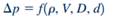 The pressure drop across a short hollowed plug placed in a circular tube through which a liquid is...-1