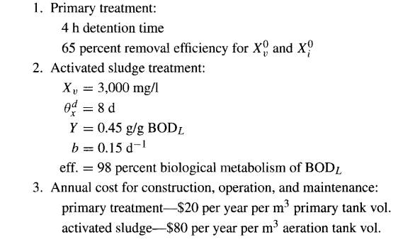 You have been hired to make an evaluation of two alternative biological treatment systems for an...-2