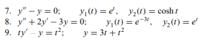 Q1: In each of Problems 1 through 6 determine the order of the given differential equation; also...-2