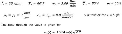 Consider the tank, shown in Fig. P4-13, where a fluid is mixed with saturated steam at 1 atm. The...