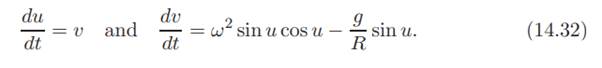 Consider, again, the problem of the bead on the hoop of Example 14.5. Assume that friction forces...-5