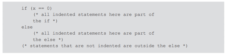 Some languages use format to distinguish the beginning and ending of structures, as follows: Discuss...