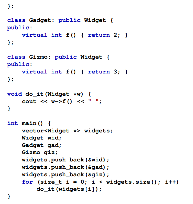 Consider the following C++ code: (a) What does the program print? (b) Would the program still...-2