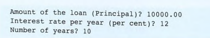 W rite a C program to help a prospective borrower calculate the monthly payment for a loan. I he...