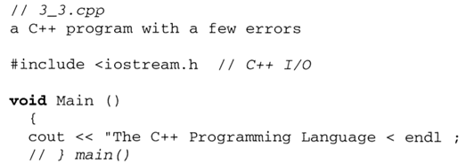 To help you get started with the c++ programming language and your compiler, write a program that...