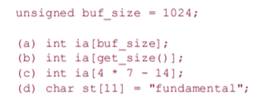 Assuming get_size is a function that takes no arguments and returns an int value, which of the...-1